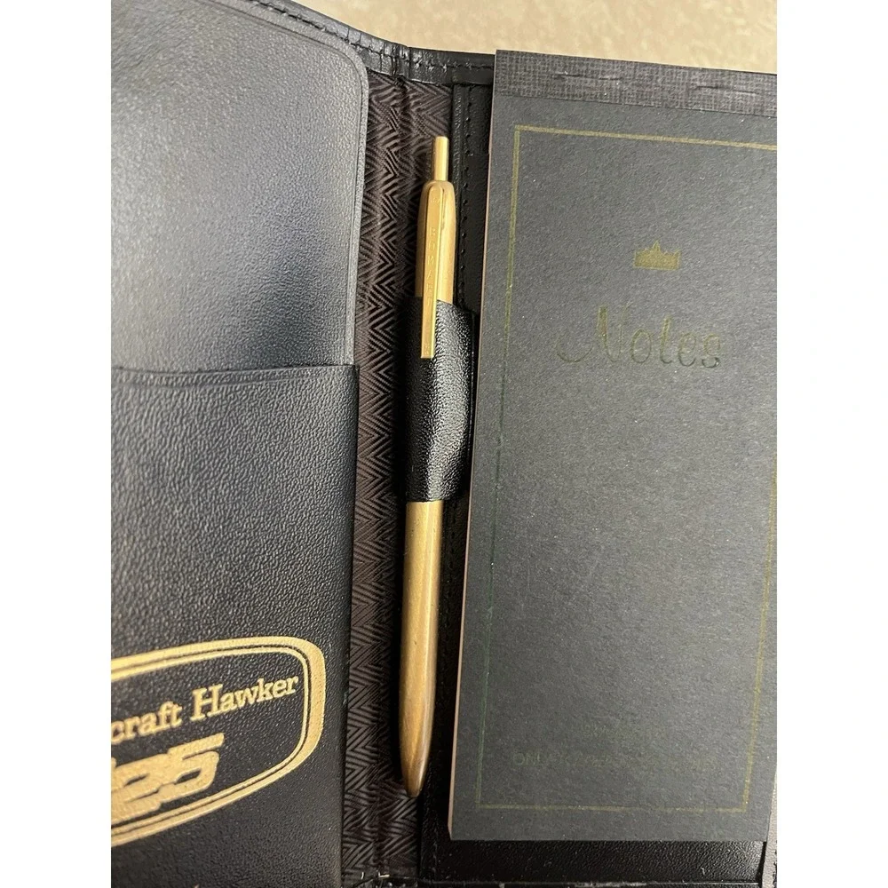 Vintage Amity Wallet Notepad Billfold NEW Deadstock Beechcraft Notepad & Pen Set